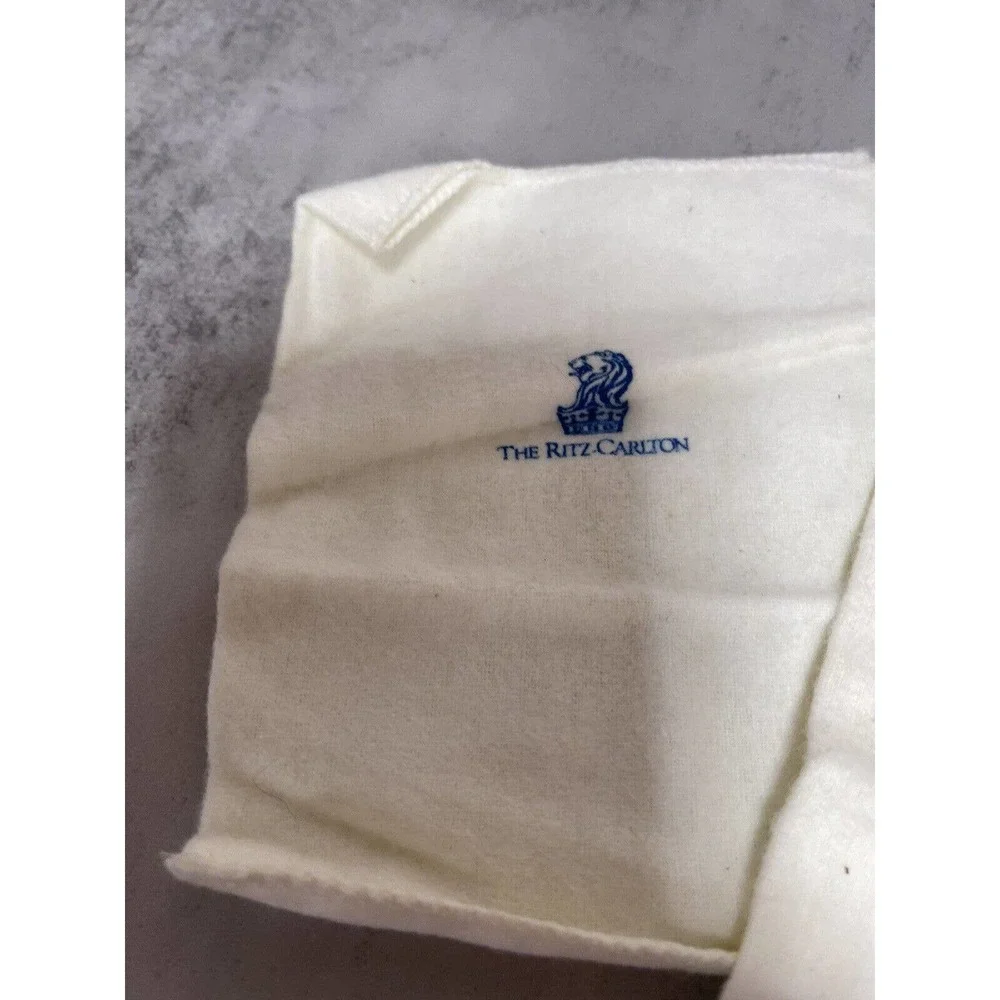 The Ritz-Carlton White Embroidered Wash Cloths - Set of 2